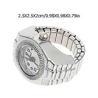 1Pc Women Finger Watch Casual Finger Watch Lady Quartz Finger Ring Watch XKS
