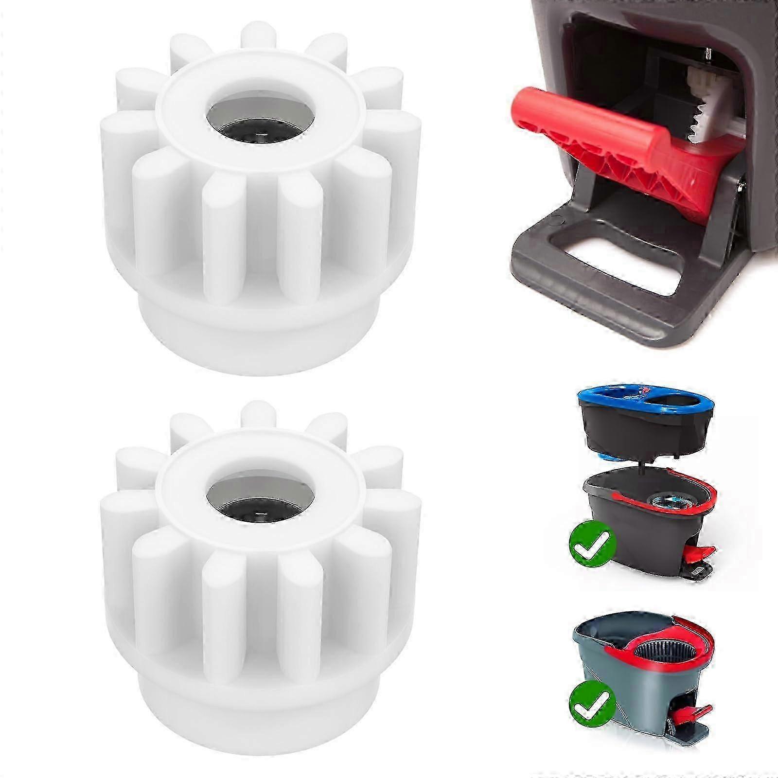 2 pack replacement gear set for spin mop bucket, compatible with Vileda/O-Cedar
