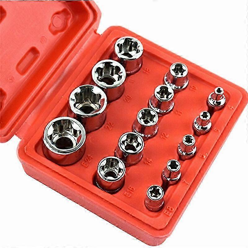 14 Pcs Auto Repair Tool Set (E Type Socket)
