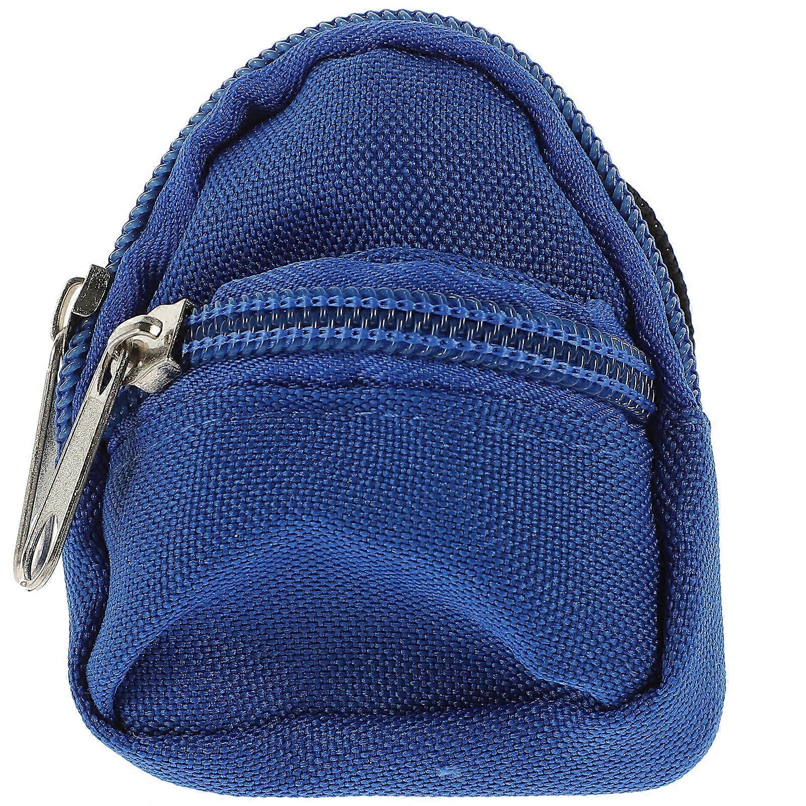 Miniature Doll Backpack Model for Decor Blue Decorative Item