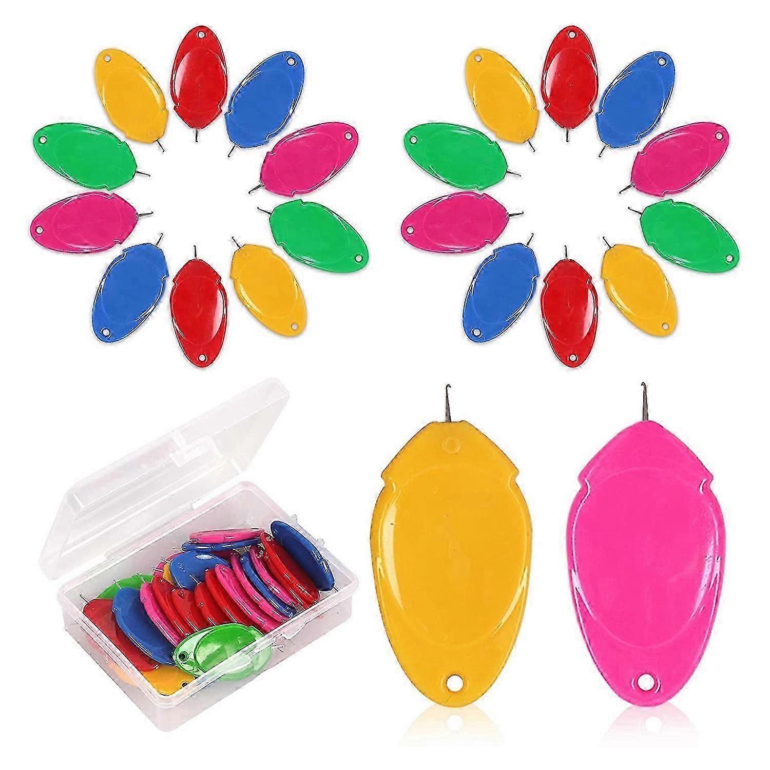 25 Pcs Needle Threader compatible with Needles Small Eye Needle Threader