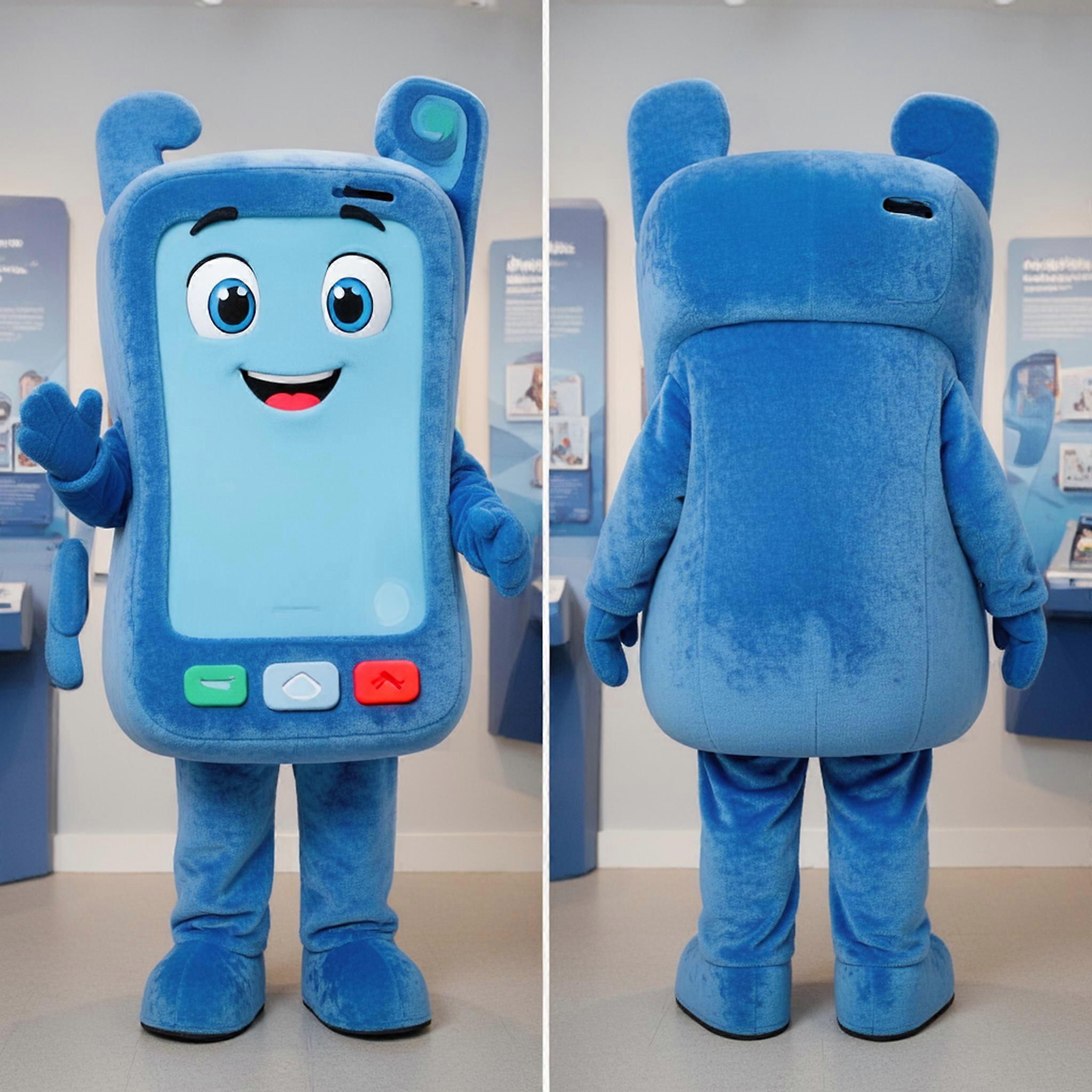 MASTICOT Velvety Blue Mascot