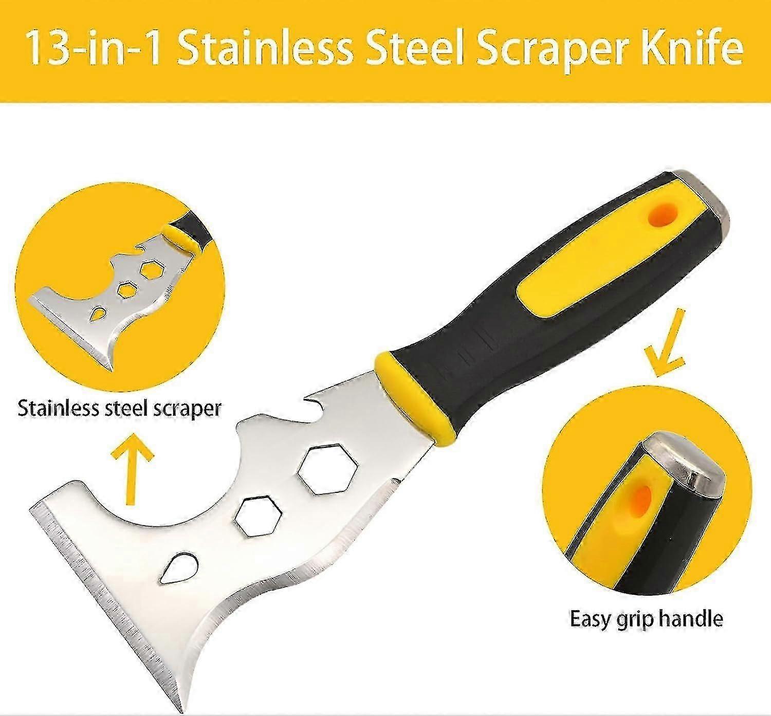 Window Glazing Tool Kit, Multi-functions Rubber Hammer, Knife Chisel, Window Roller, Plastic Shovel Glazing Tools Bundle For Double Glazed Windows, Do