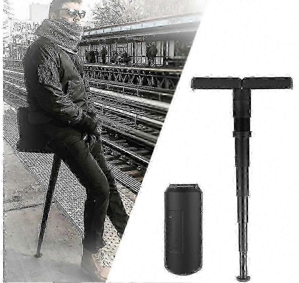 Portable & Adjustable Folding Stool Compatible with Subway Travel