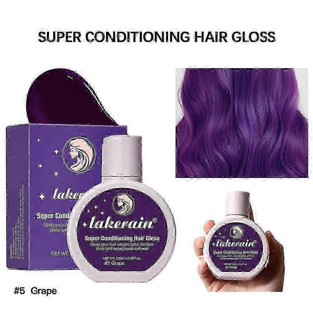 Conditioning hair gloss with highlights