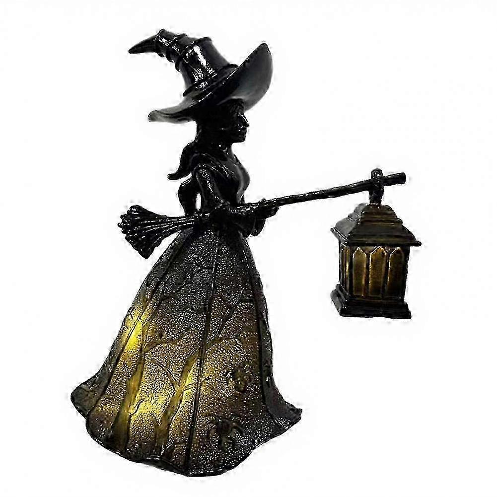 Outdoor-Safe Gothic Witch Lantern Ornament