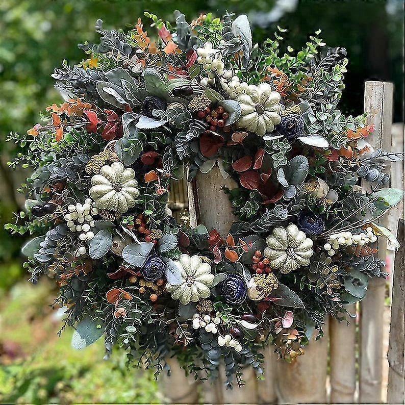 45cm Harvest Maple Eucalyptus Wreath