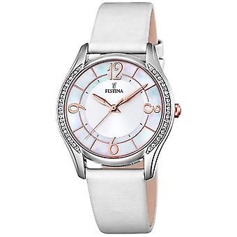 Festina Mademoiselle Quartz Analog Women's Watch with Cowskin Bracelet F16944/A
