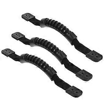 Kayak Carry Handle for Easy Transport 3Pcs Yacht Rubber Plastic Black