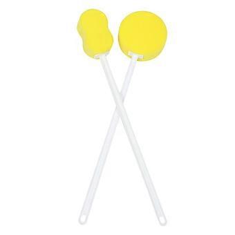 Bath Scrubbing Brush Long Handle for Home Use 2Pcs Yellow Shower Brushes