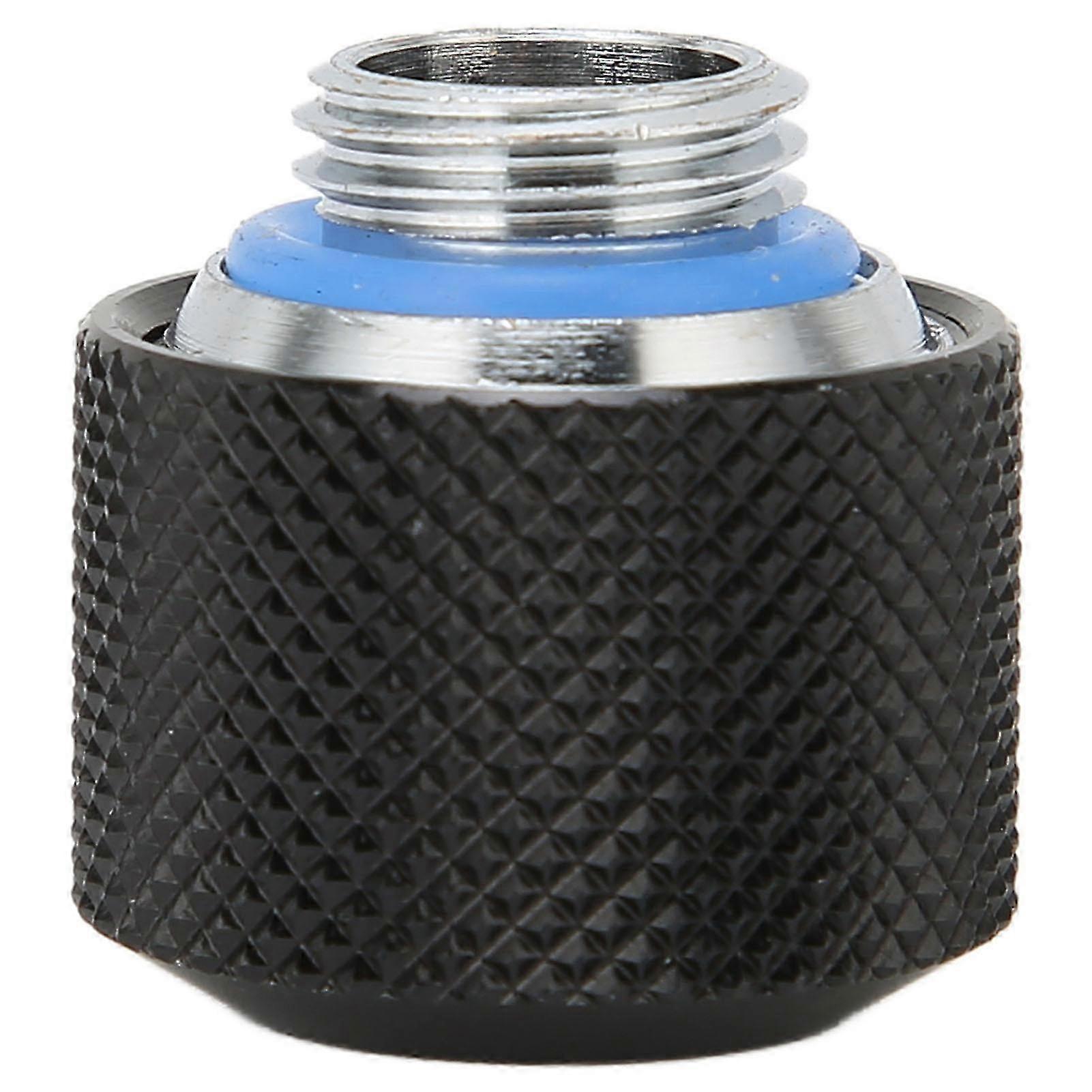 Tube Compression Fitting Premium Brass High Durability Quick Screw Fitting for ComputerBlack