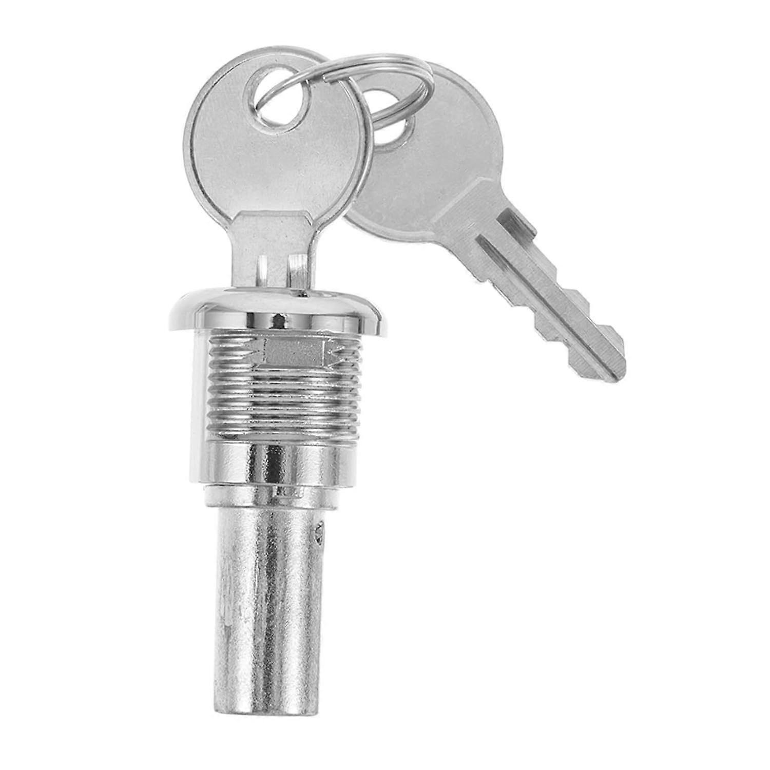 Machine Lock with Key, Metal Silver Replacement