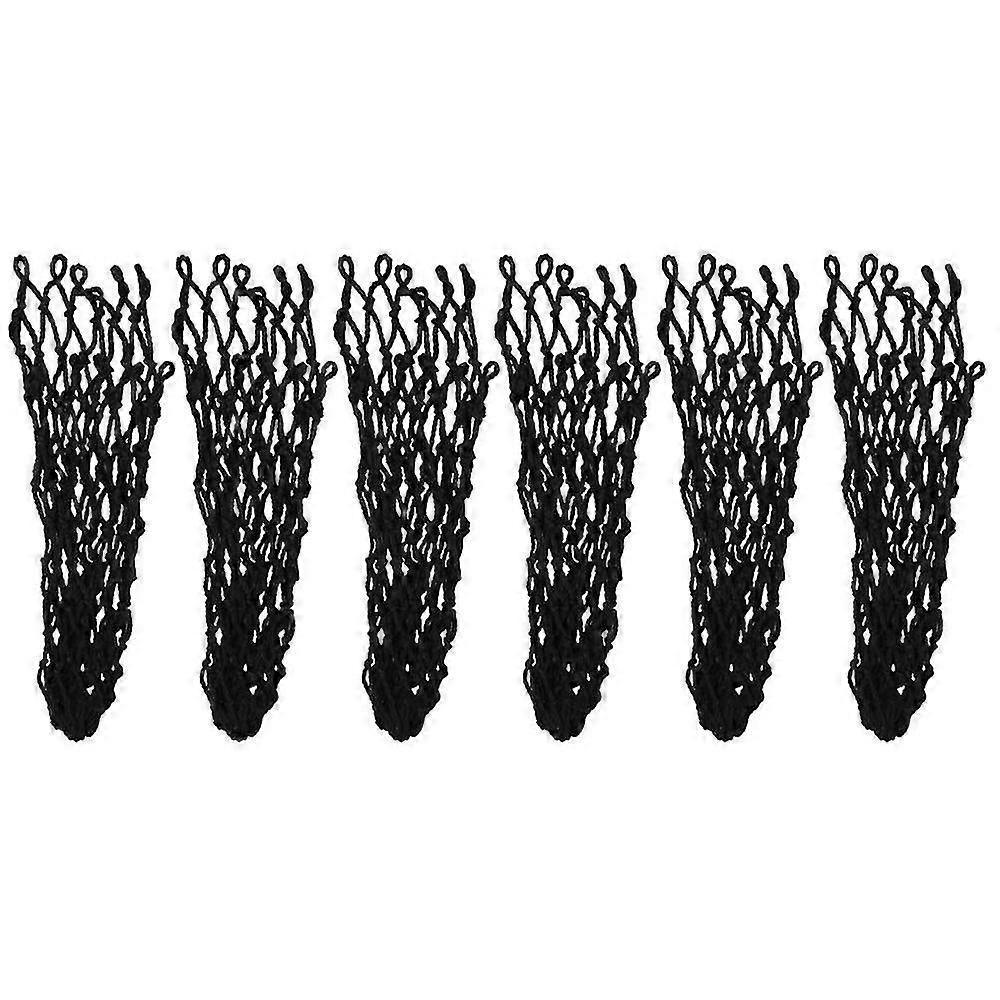 6pcs Hollow Thicker Billiards Net Stronger Pool Table Pocket Nets Compatible with Billiards Training