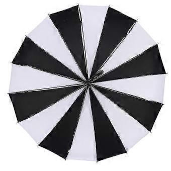 Elegant Long Handle Windproof Pagoda Umbrella for Sun and Rain Use 16 Ribs