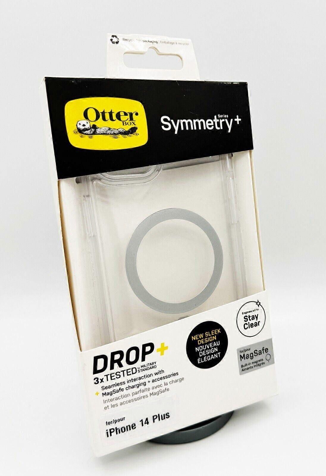 Otterbox Iphone 14 Plus Symmetry+ Magsafe Shockproof Drop Proof Clear Back Case