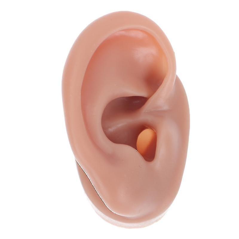 1pc Useful Ear Model Practical Human Ear Model Silicone Piercing Training Model