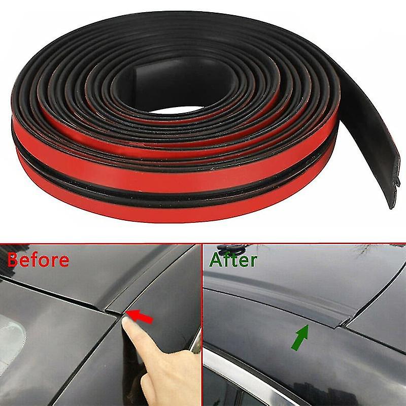 2M Car Windshield Rubber Seal Strip – Noise Insulation & Weatherproofing Adhesive Sticker