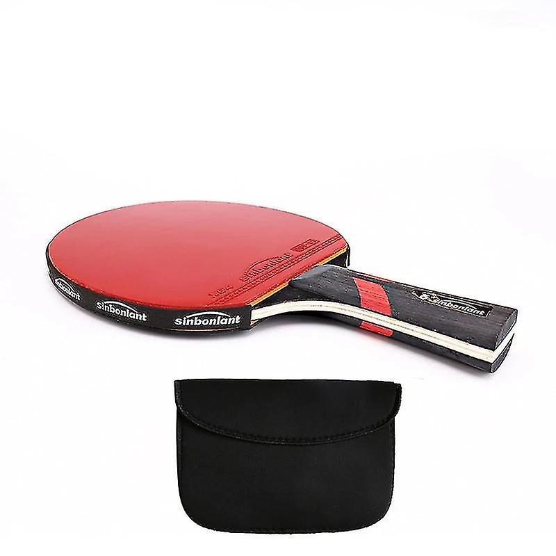 6 Star 1 long Professional Table Tennis Rackets Double Face Pimples Case