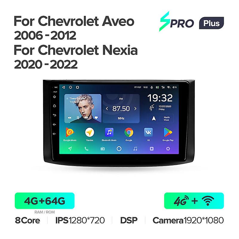 Per Chevrolet Aveo T250 2006 - 2012 Nexia 1 2020 - 2022 Autoradio Multimedia Video Player Navigazione Gps Android 10 No 2din 2 Din Dvd