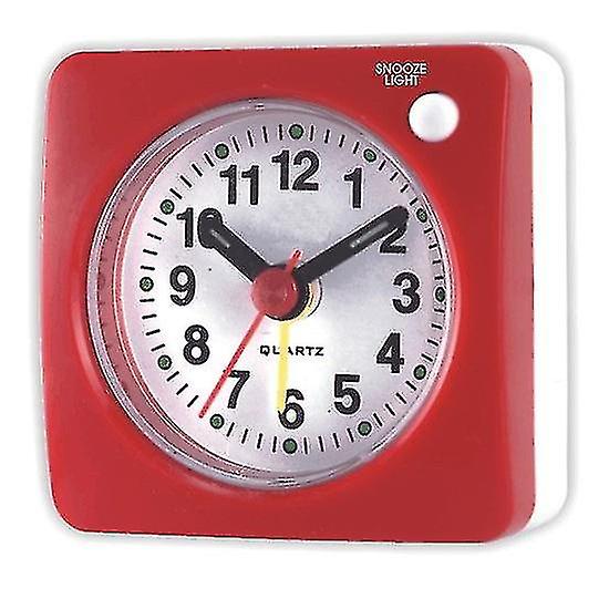 Travel Analog Alarm Clock, Ultra-compact Clock With Snooze And Light Function, Ultra-quiet Non-tick