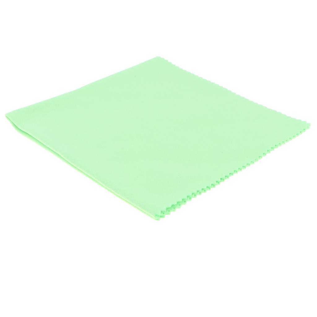 1 paño de limpieza de microfibra para instrumento musical verde