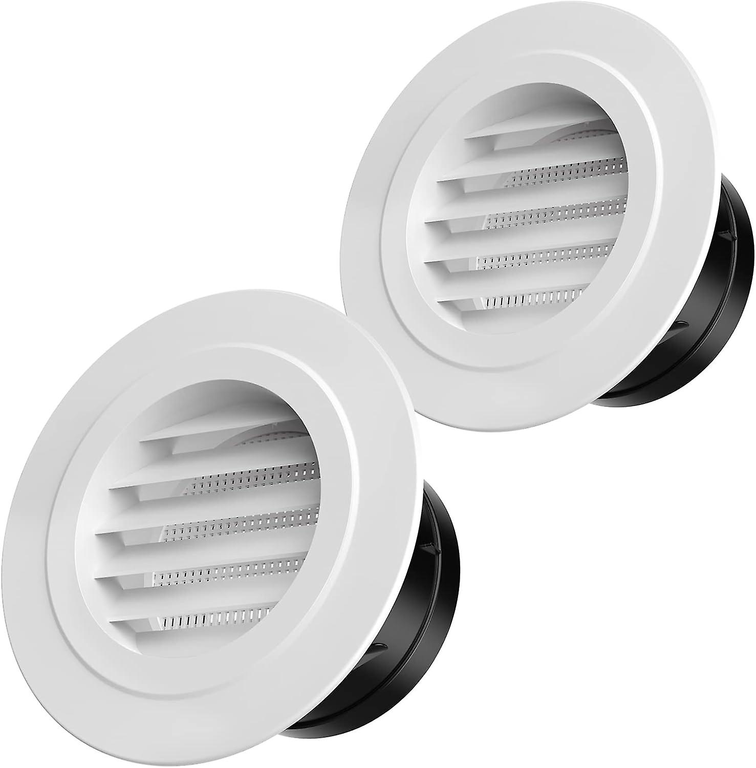 Soffit Vents 4 Inch, Soffit Exhaust Vent Exterior Round Vent Cover with  Built-in a Fly Screen for Bathroom Office Home-2PCS | Fruugo UK