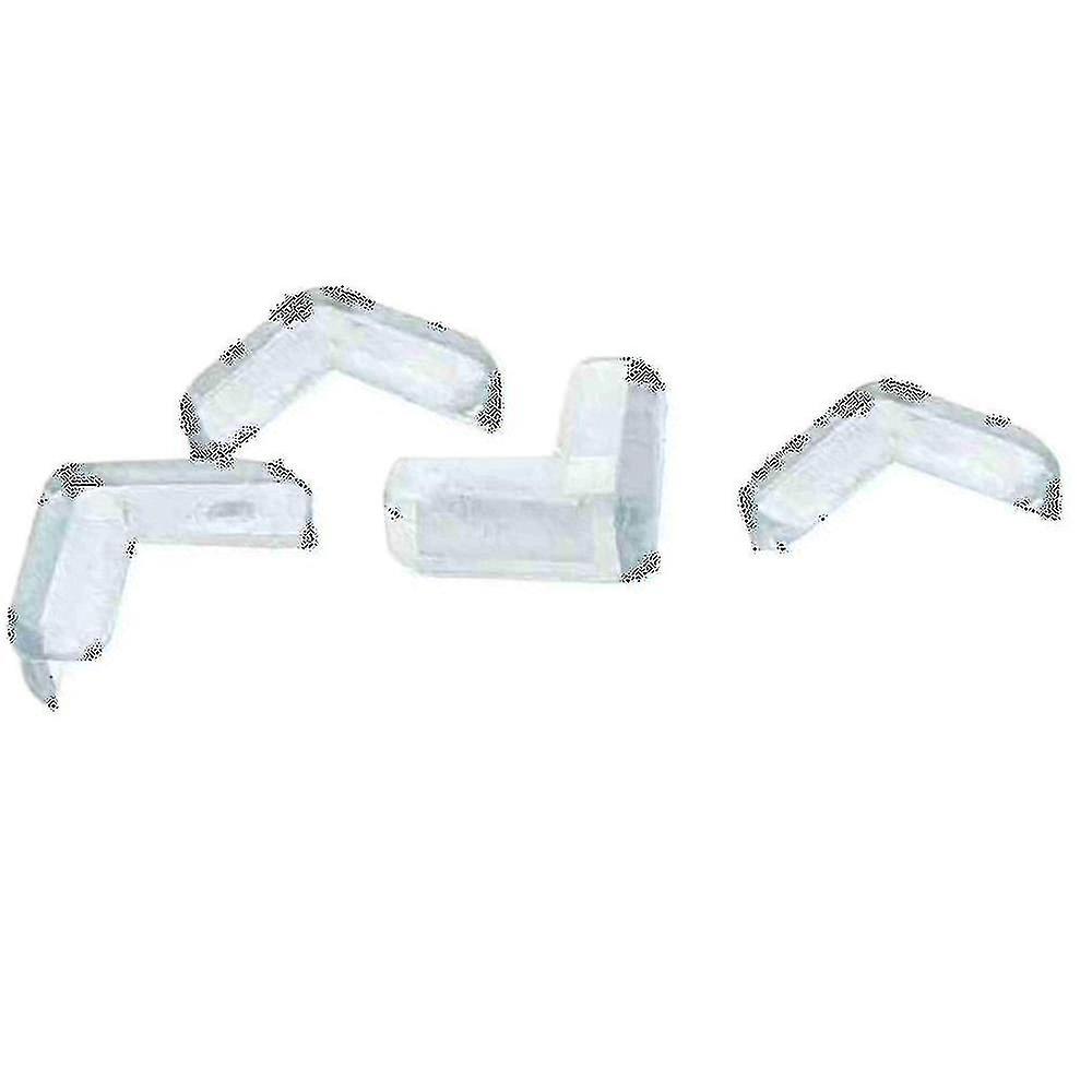 4 Pieces Clear Safety Soft Plastic Table Desk Corner Guard Protector