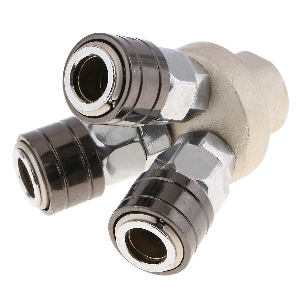 Air Compressor Connector Quick Joint Fitting 12mm Diameter f/Machinery 3 Way