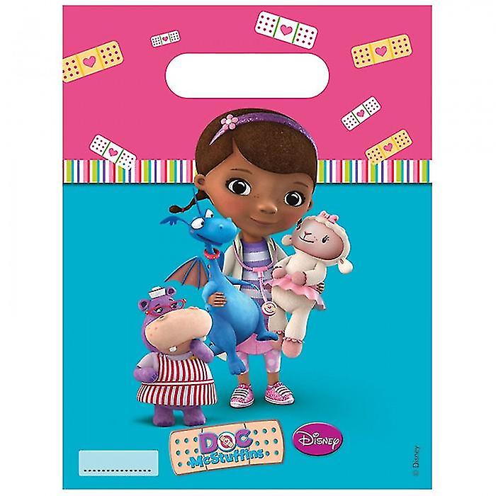 Doc McStuffins partypåsar i plast (förpackning med 6)