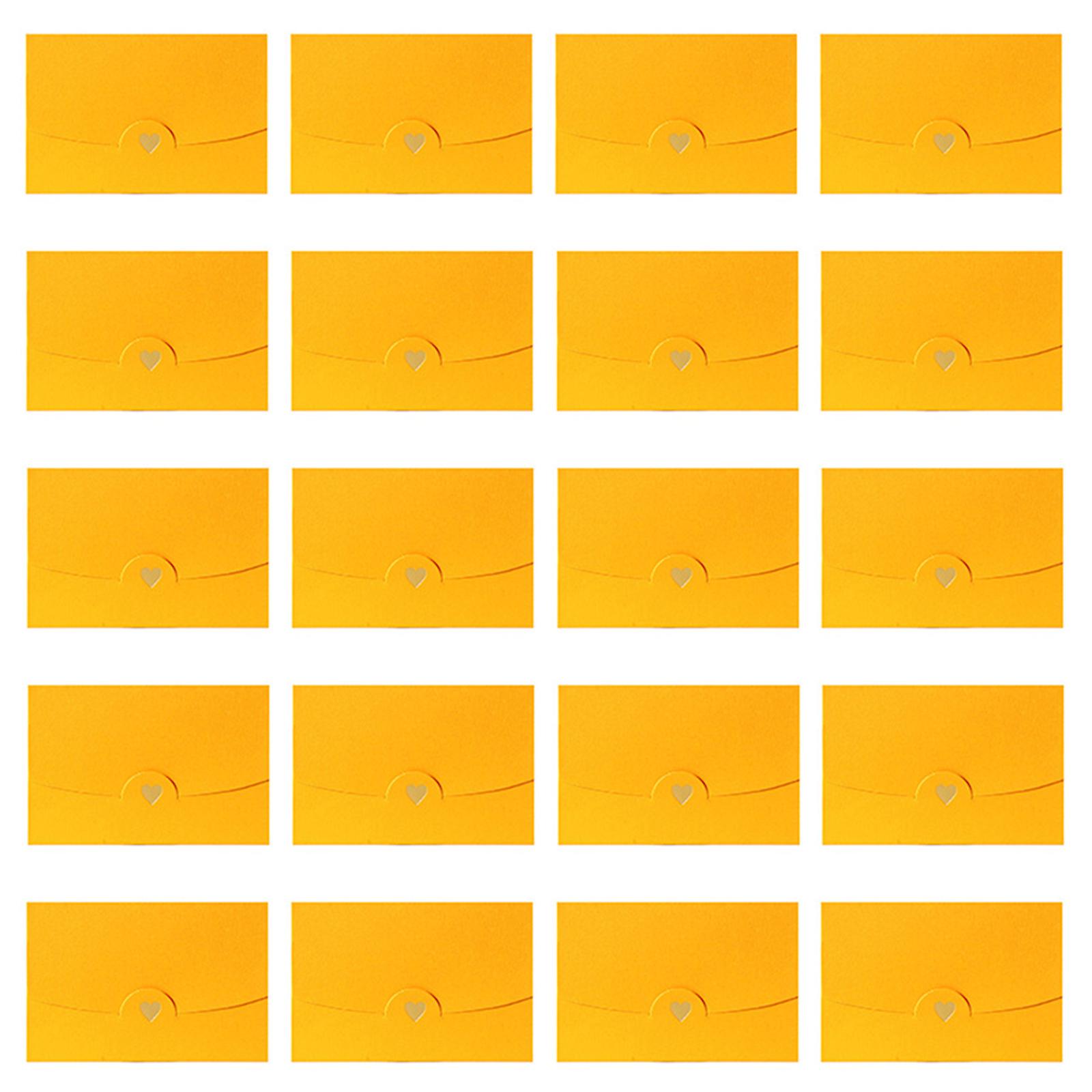 20pcs Small Envelopes Solid Color Envelopes Glitter Envelopes For Wedding Party