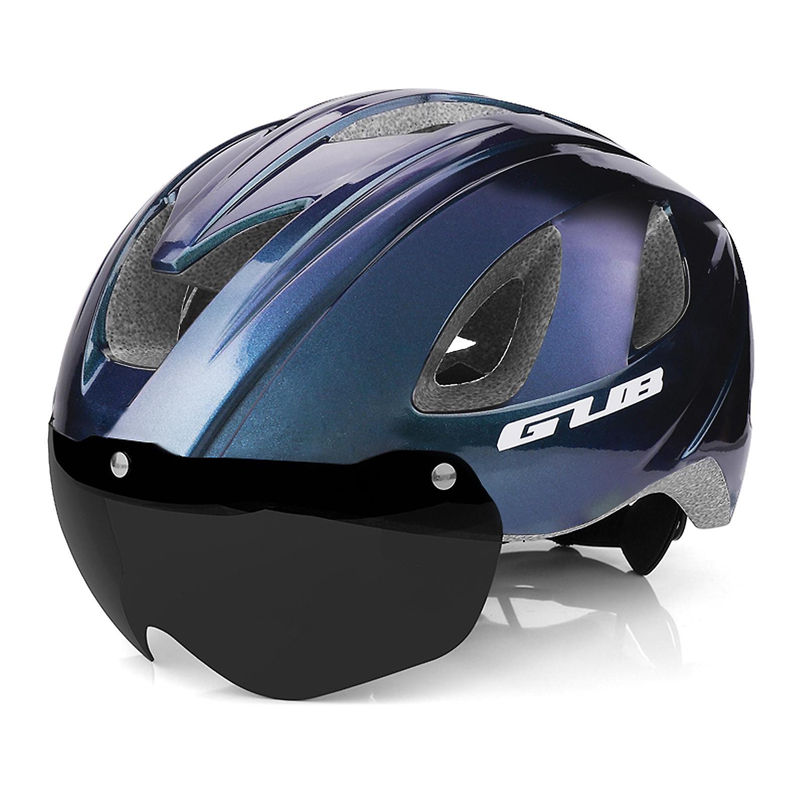 Breathable Cycling Helmet With Rear Light Magnetic Goggles