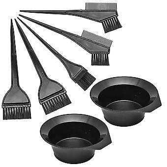 Haarkleur borstel en kom set, haarkleur borstel mengkom kit, tools voor haarverven kleuren appl