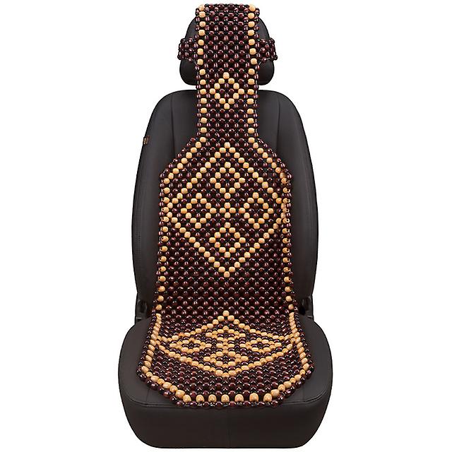 1pcs καλοκαίρι δροσερό κάθισμα αυτοκινήτου κάλυψη φυσικό σφενδάμι ξύλο χάντρες αυτοκίνητο μαξιλάρι μασάζ αναπνεύσιμο περιβαλλοντικό αδιάβροχο κάθισμα χαλάκι