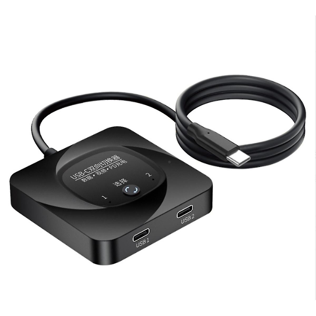 Usb-c Switcher Distributor Two-in-one Out Converter Two-way Interchange Switcher