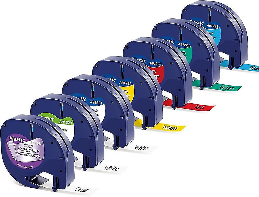 Ταινία ετικετών συμβατή για την ετικέτα Letratag 12mm X 4m 91200 91201 91202 91203 91204 91205 12267 για Lt-