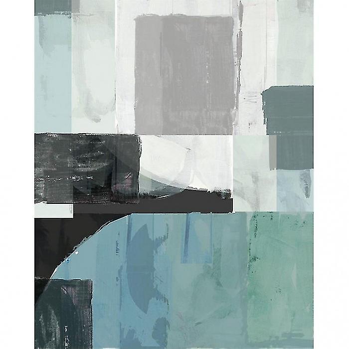 Cartissi Blue Shapes Canvas Print