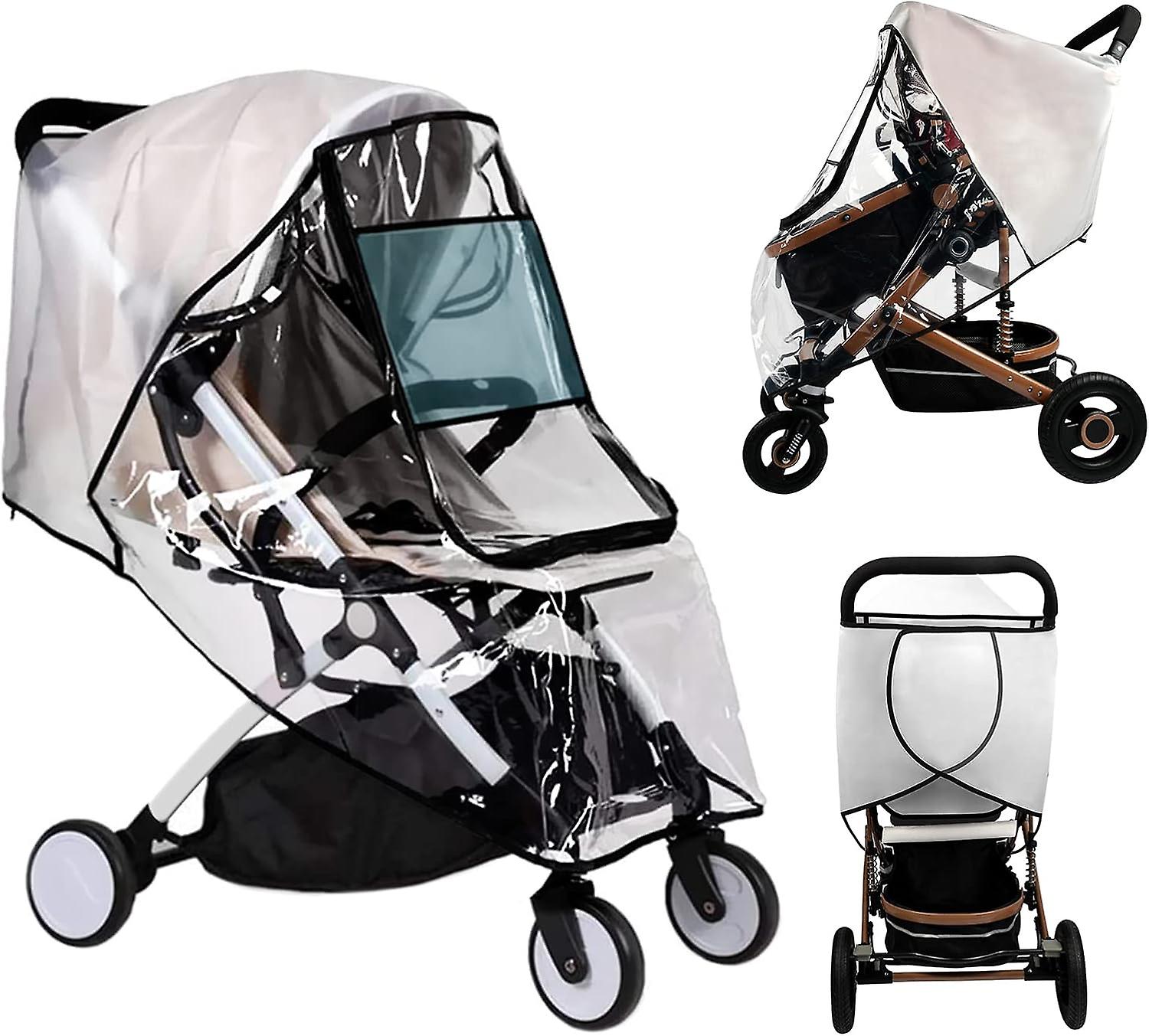 Universal Stroller Rain Cover, Stroller Rain Cover with Front Con