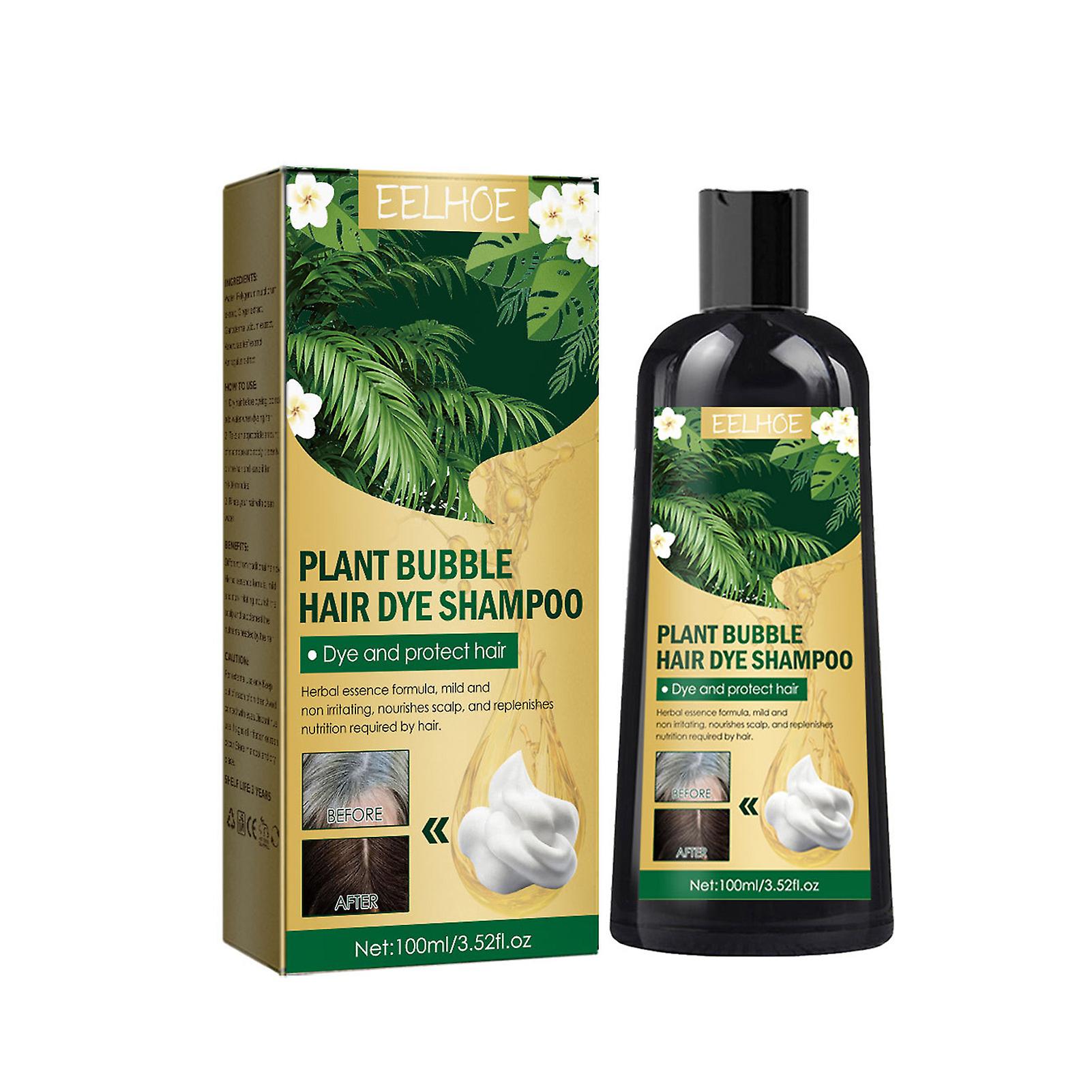 Black Plant Bubble Dye Cream Non-stick Scalp Safe Ingredient Hair Dye