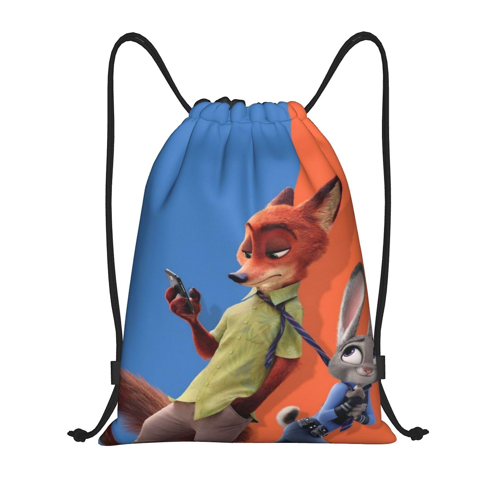 Crazy Animal City-Nick Judy Drawstring Bag Portable Outdoor Storage Bag