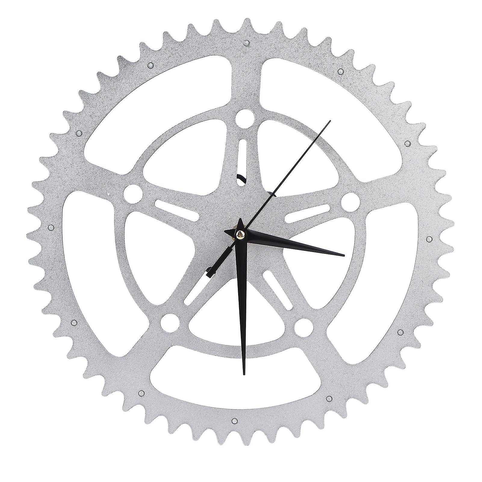 Simple Pentagram Gear Wall Clock, Silent Hanging Clock
