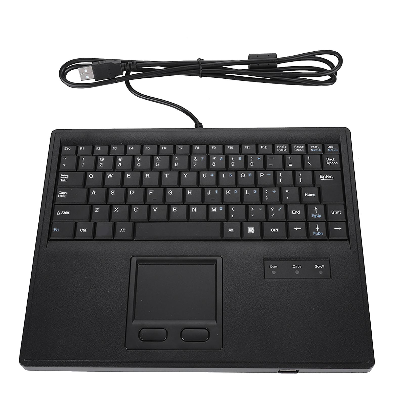10in Scirrors Foot Keys Wired Keyboard with Touchpad Precise Touch Control Touchpad Keyboard
