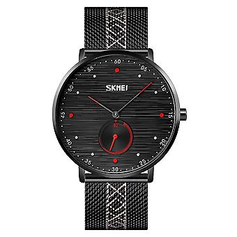 SKMEI 9218 Men Horizontal Striped Dial Quartz Watch
