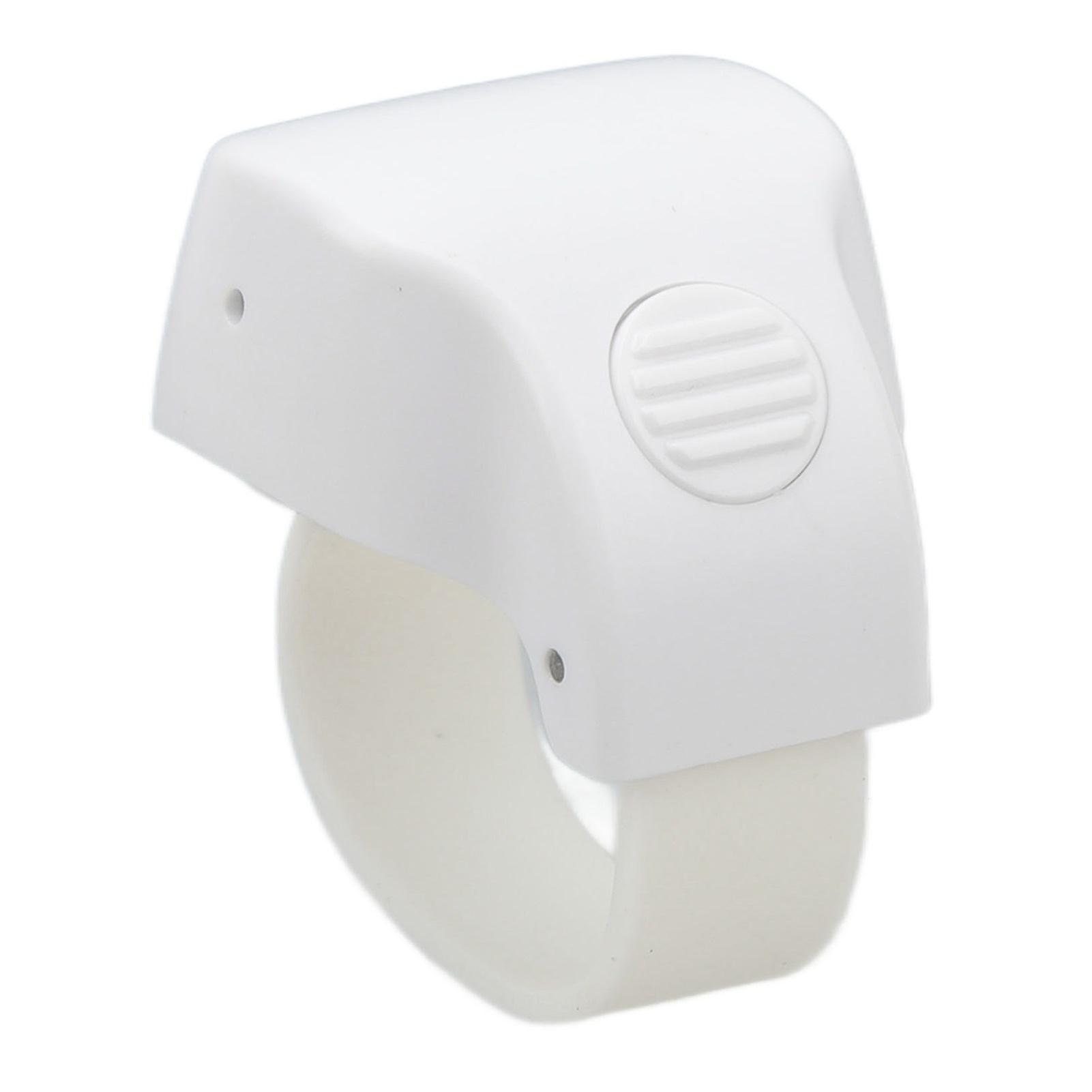 Bluetooth Remote Control Page Turner Rechargeable Remote Scrolling Ring Clicker for Android for IPhone Tablet White