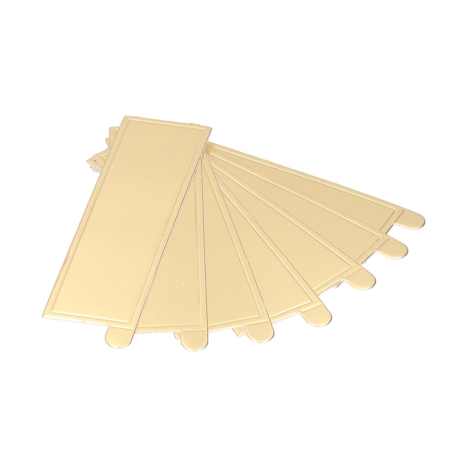100PCS Gold Rectangle Mousse Cake Boards 13x4cm Cupcake Base