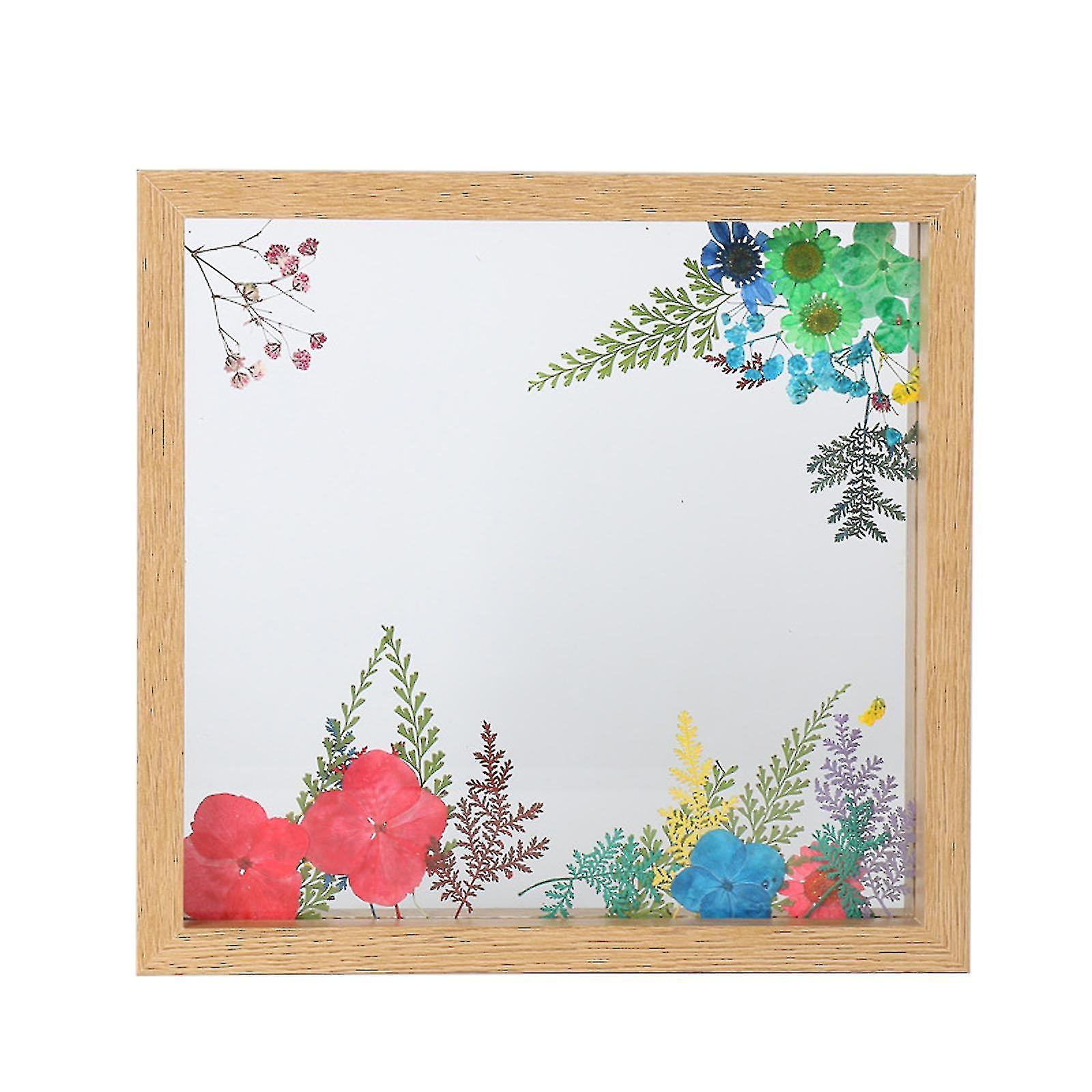 Double Glass Side Floating Photo Frame For Table Top Wall Hanging, Displays Photo