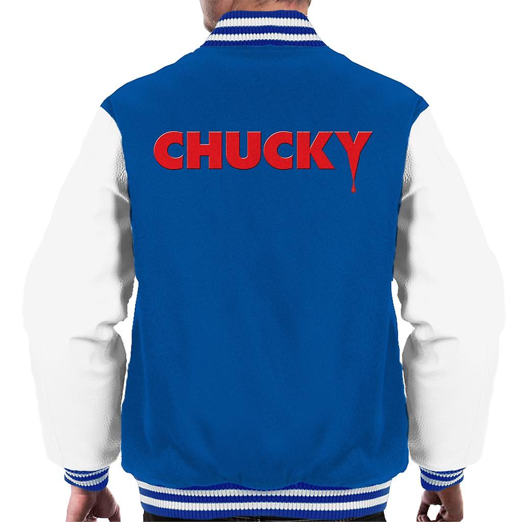 Chucky Classic Logo Dripping Blood Men's Varsity Jacket