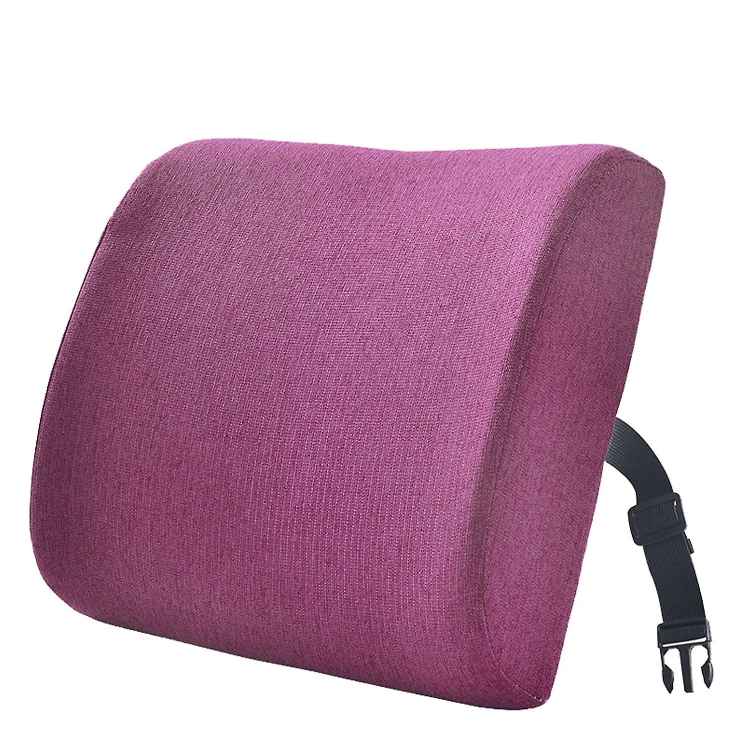 Back Cushion Super Soft Wear Resistant Cotton Flax Lumbar Pillow Memory Foam Seat Cushion for Home