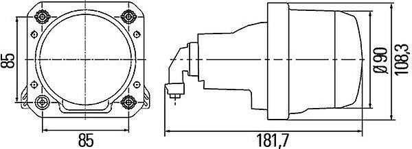 Headlight Head Lamp Right O/S Left N/S Halogen DE H7 12V