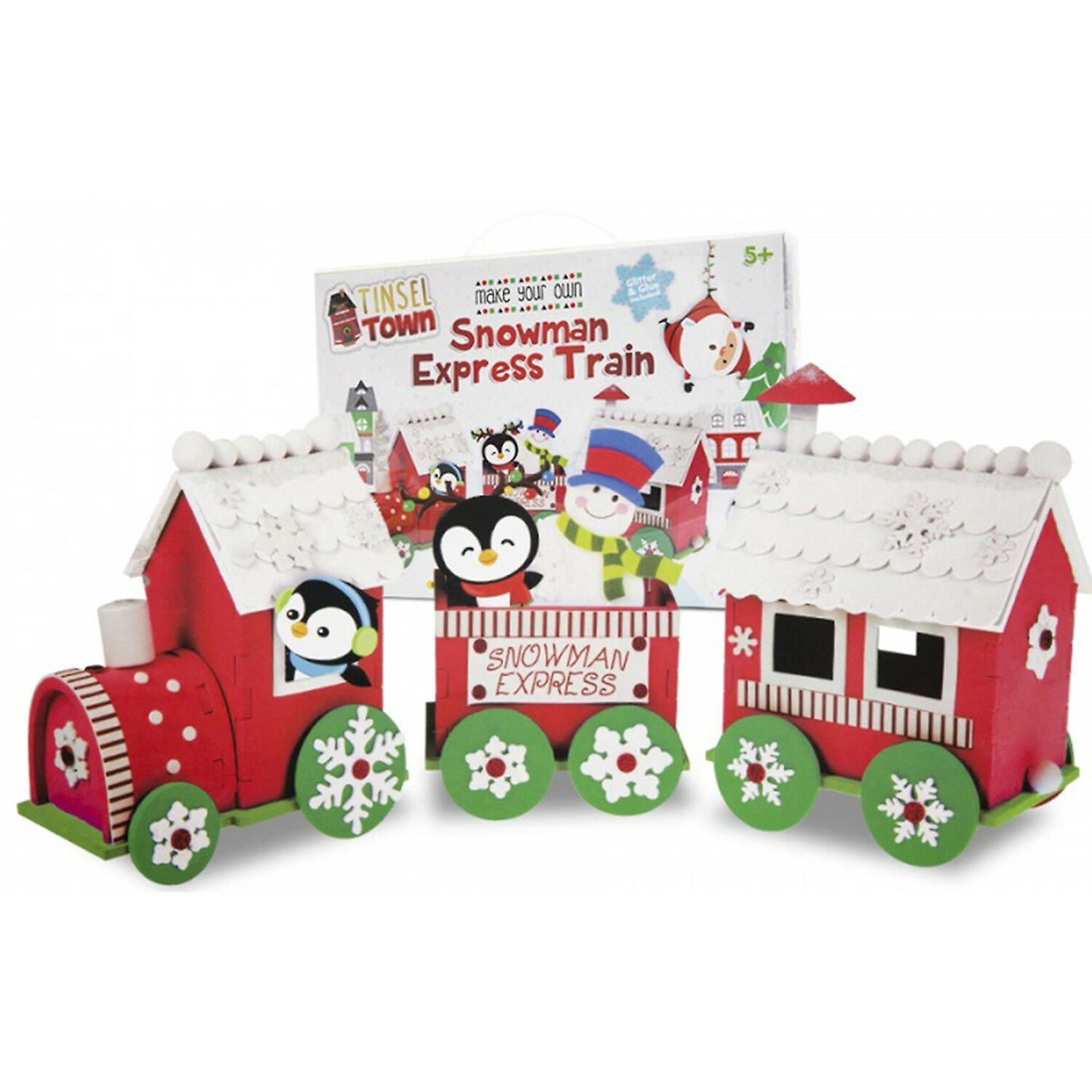 Grafix Make Your Own Snowman Express Train Craft Set