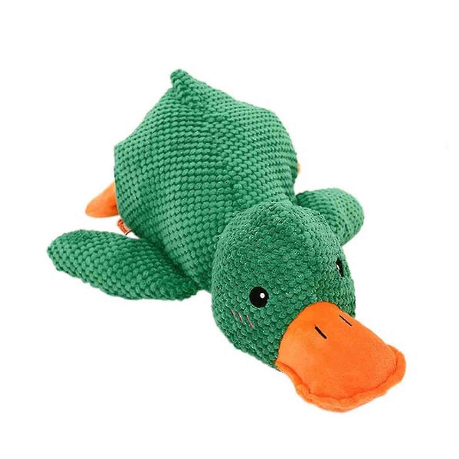 Interactive Quacking Duck Toy for Dog with Real Quack Sound,Stuffed Duck Dog Toy-SDR